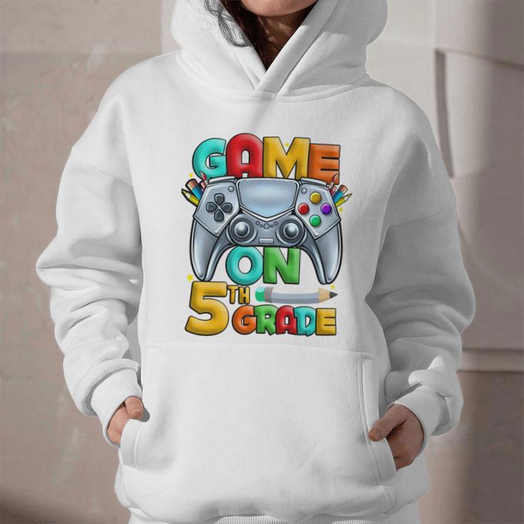 Game On 5th Grade Back To School 5th Grade Level Unlocked Performance Graphic Youth Hoodie