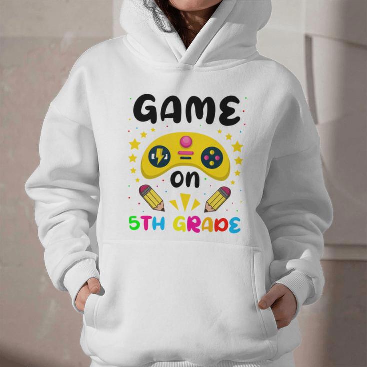 Game On 5th Grade Cute Video Gamer Back To School 20256Kids Graphic Youth Hoodie Game On 5th Grade Cute Video Gamer Back To School 20256Kids Graphic Youth Hoodie