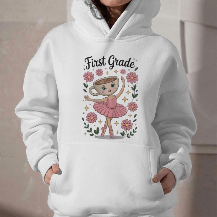 Girls Back To School Cappuccina Italian Brainrot First Grade Graphic Youth Hoodie Girls Back To School Cappuccina Italian Brainrot First Grade Graphic Youth Hoodie