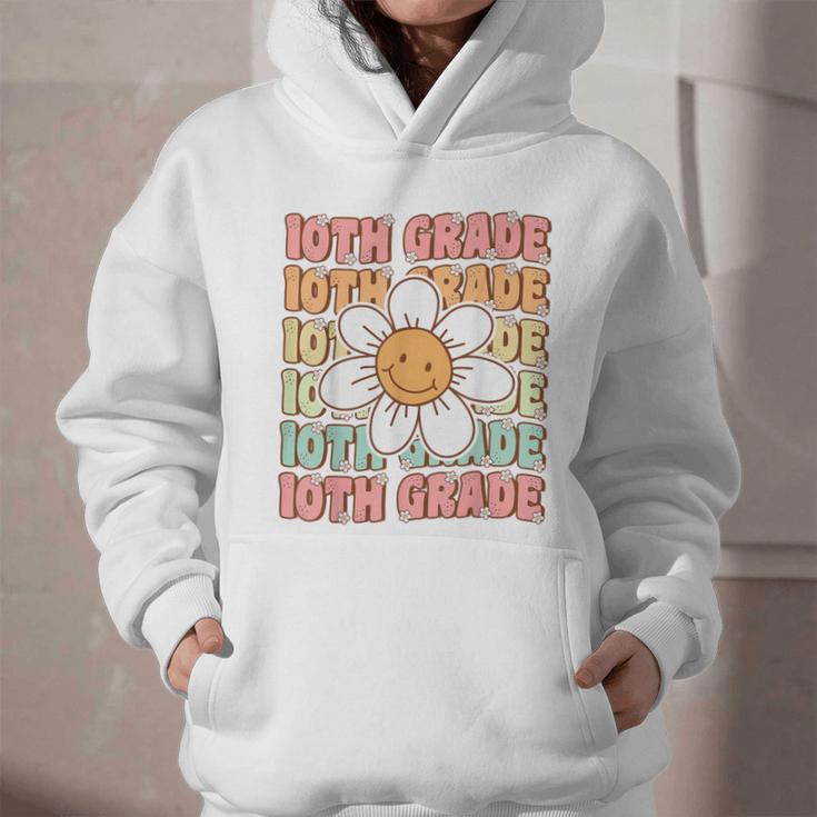 Groovy 10th Grade Back To School First Day Of Tenth Grade Graphic Youth Hoodie Groovy 10th Grade Back To School First Day Of Tenth Grade Graphic Youth Hoodie