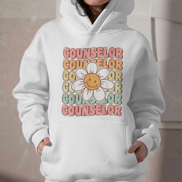 Groovy School Counselor Cute Daisy Flower Back To School Graphic Youth Hoodie Groovy School Counselor Cute Daisy Flower Back To School Graphic Youth Hoodie