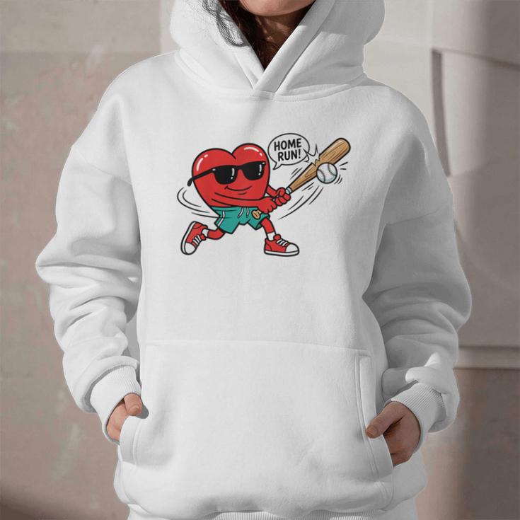 Heart Valentines Day Baseball Men Boys Kids Teens Graphic Youth Hoodie Heart Valentines Day Baseball Men Boys Kids Teens Graphic Youth Hoodie