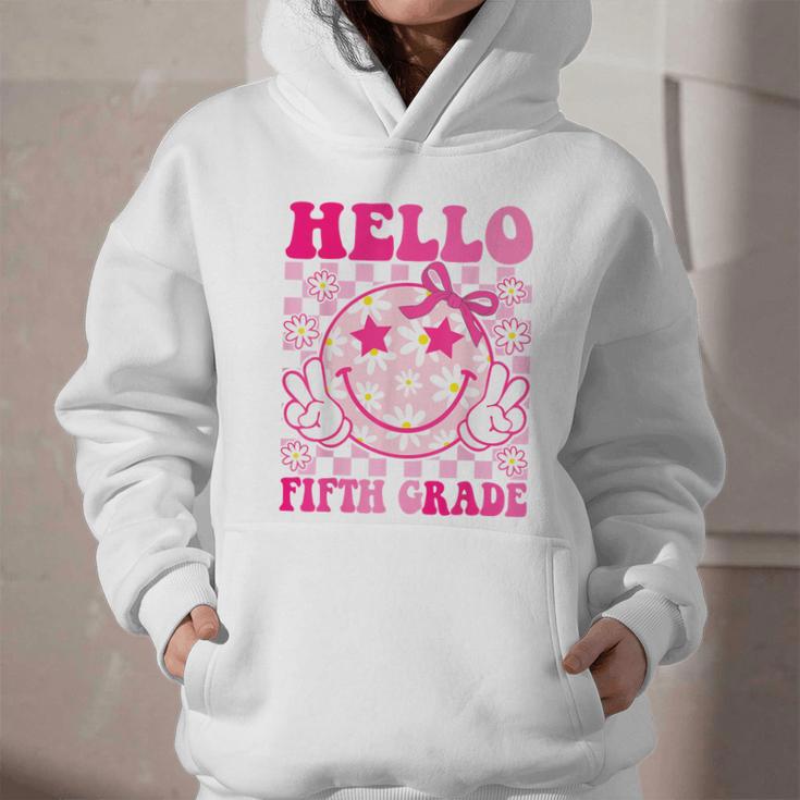 Hello Fifth Grade Coquette Bow Back To School 5th Grade Girl Graphic Youth Hoodie
