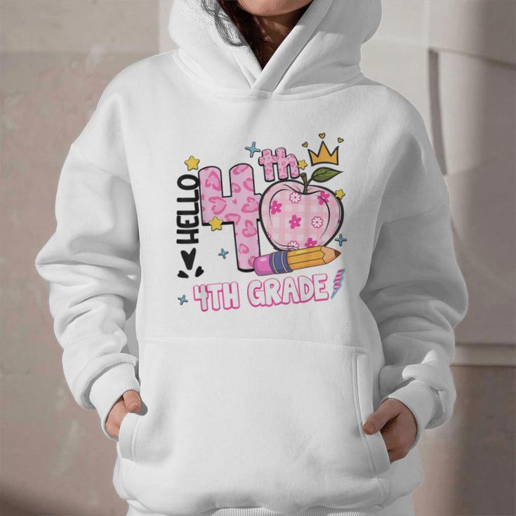 Hello Fourth 4th Grade Leopard Tie Dye Girl Back To School Graphic Youth Hoodie Hello Fourth 4th Grade Leopard Tie Dye Girl Back To School Graphic Youth Hoodie