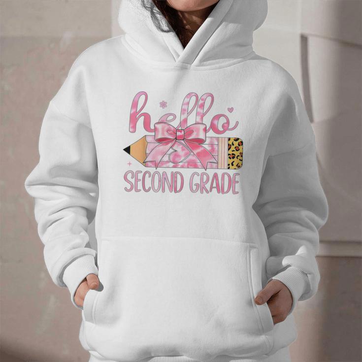 Hello Second Grade Pencil Tie Dye Coquette Back To School Graphic Youth Hoodie Hello Second Grade Pencil Tie Dye Coquette Back To School Graphic Youth Hoodie