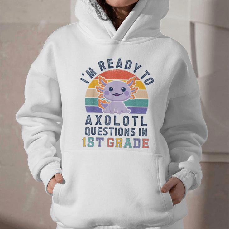 I'm Ready To Axolotl Questions In 1st Grade Back To School Graphic Youth Hoodie I'm Ready To Axolotl Questions In 1st Grade Back To School Graphic Youth Hoodie