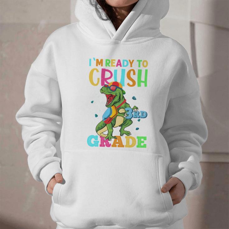 I'm Ready To Crush 3rd Grade Dinosaur Back To School Graphic Youth Hoodie I'm Ready To Crush 3rd Grade Dinosaur Back To School Graphic Youth Hoodie