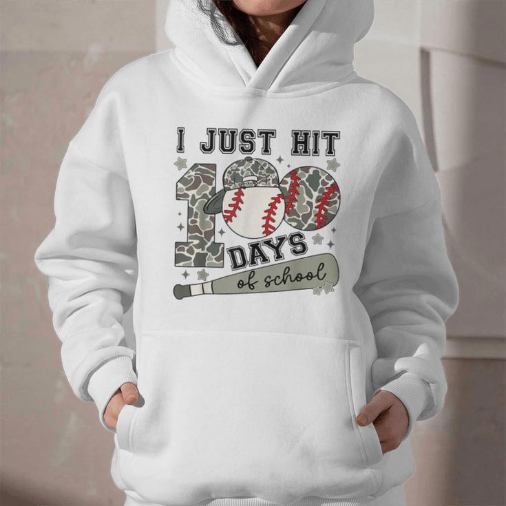 I Just Hit 100 Days Of School Teacher Baseball Boys Kids Graphic Youth Hoodie I Just Hit 100 Days Of School Teacher Baseball Boys Kids Graphic Youth Hoodie
