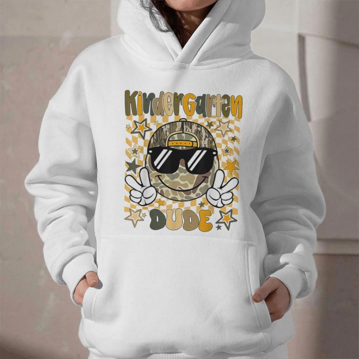 Kindergarten Camo Camouflage Smile Face Back To School Kids Graphic Youth Hoodie Kindergarten Camo Camouflage Smile Face Back To School Kids Graphic Youth Hoodie