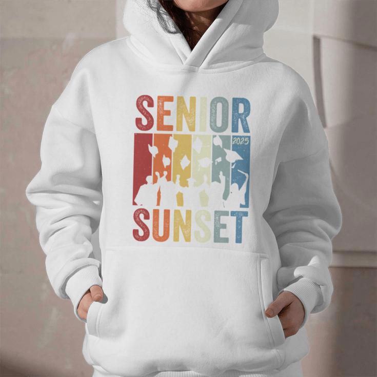 Last First Day Senior Sunset Class Of 2025 Back To School Performance Graphic Youth Hoodie