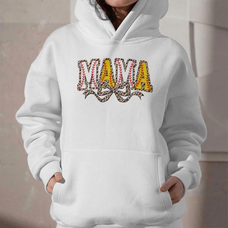 Leopard Baseball Softball Mama Bow Softball Baseball Mom Graphic Youth Hoodie Leopard Baseball Softball Mama Bow Softball Baseball Mom Graphic Youth Hoodie