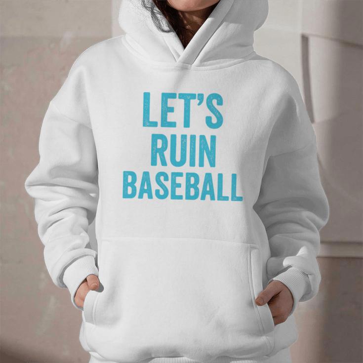 Let's Ruin Baseball Baseball Humor Sarcastic Baseball Premium Tri-Blend Graphic Youth Hoodie Let's Ruin Baseball Baseball Humor Sarcastic Baseball Premium Tri-Blend Graphic Youth Hoodie