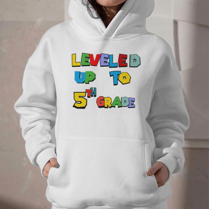 Leveled Up To 5th Grade Back To School Kids Boys Premium Tri-Blend Graphic Youth Hoodie Leveled Up To 5th Grade Back To School Kids Boys Premium Tri-Blend Graphic Youth Hoodie
