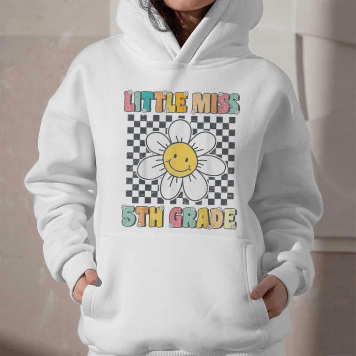 Little Miss 5th Grade Retro Groovy 5th Grade Back To School Graphic Youth Hoodie Little Miss 5th Grade Retro Groovy 5th Grade Back To School Graphic Youth Hoodie