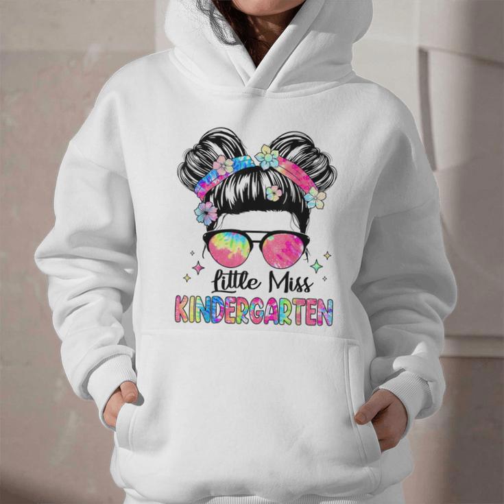 Little Miss Kindergarten Girls Kids Back To School Kinder Graphic Youth Hoodie