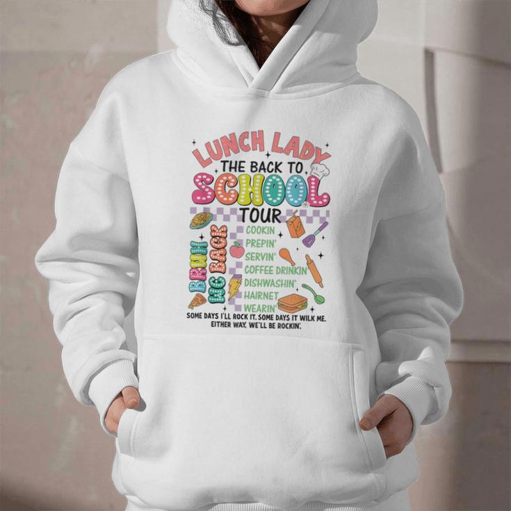 Lunch Cafeteria Crew Lady Back To School Tour Graphic Youth Hoodie Lunch Cafeteria Crew Lady Back To School Tour Graphic Youth Hoodie