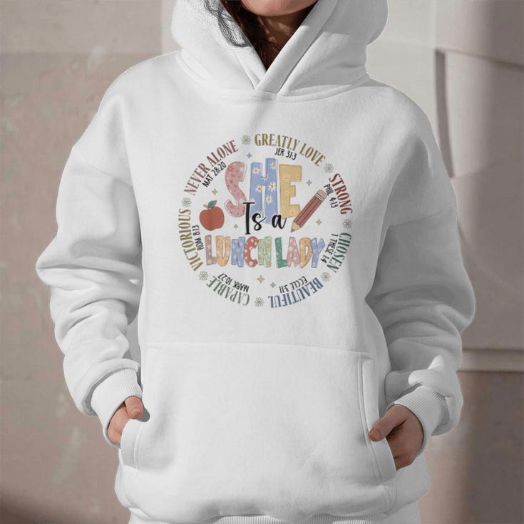 Lunch Lady God Says Bible Verse Christian Back To School Graphic Youth Hoodie Lunch Lady God Says Bible Verse Christian Back To School Graphic Youth Hoodie