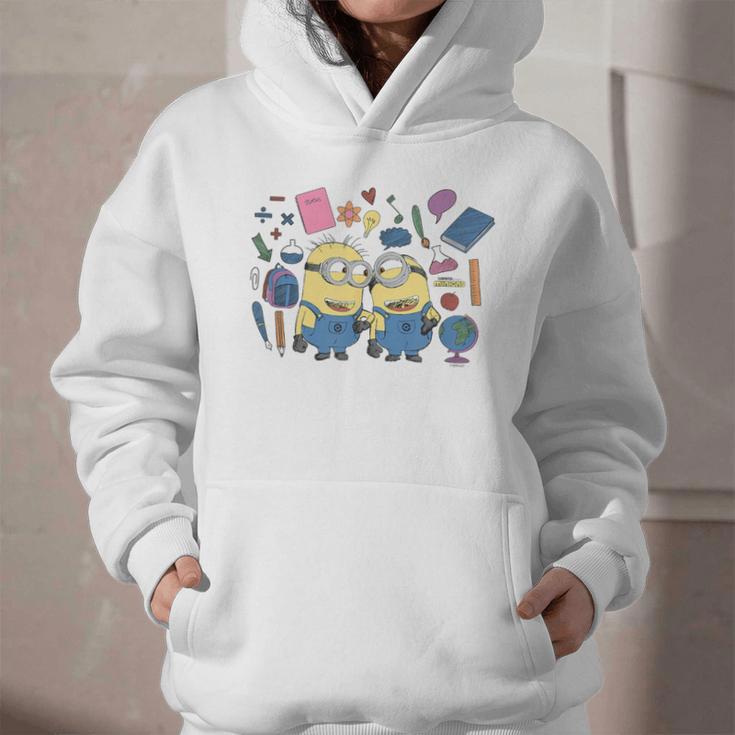 Minions Back To School Sketched Graphic Youth Hoodie