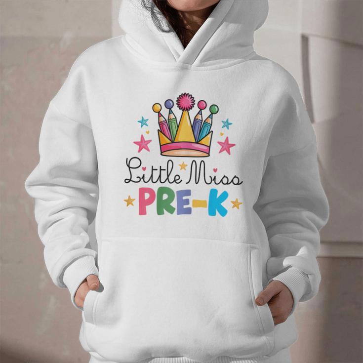 Miss Pre-K Pencils Crown Cute Back To School First Day Girls Graphic Youth Hoodie Miss Pre-K Pencils Crown Cute Back To School First Day Girls Graphic Youth Hoodie
