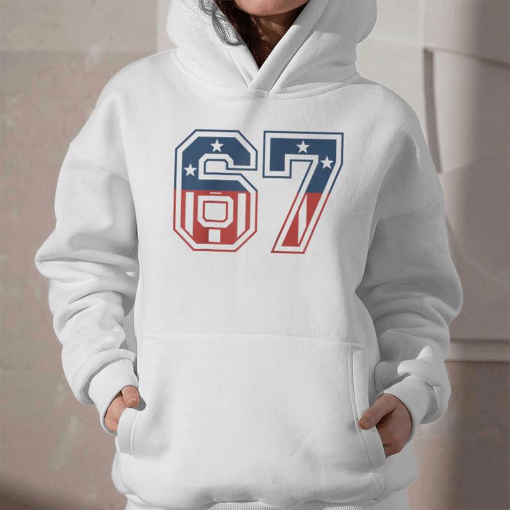 Number 67 USA Raglan Baseball Tee Graphic Youth Hoodie