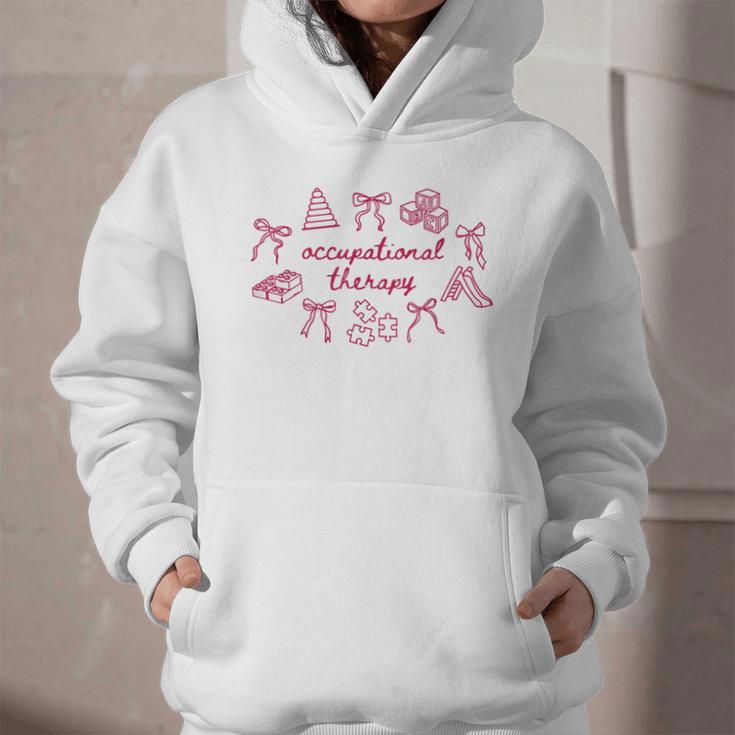 Occupational Therapy Coquette Bow OT COTA Back To School Graphic Youth Hoodie