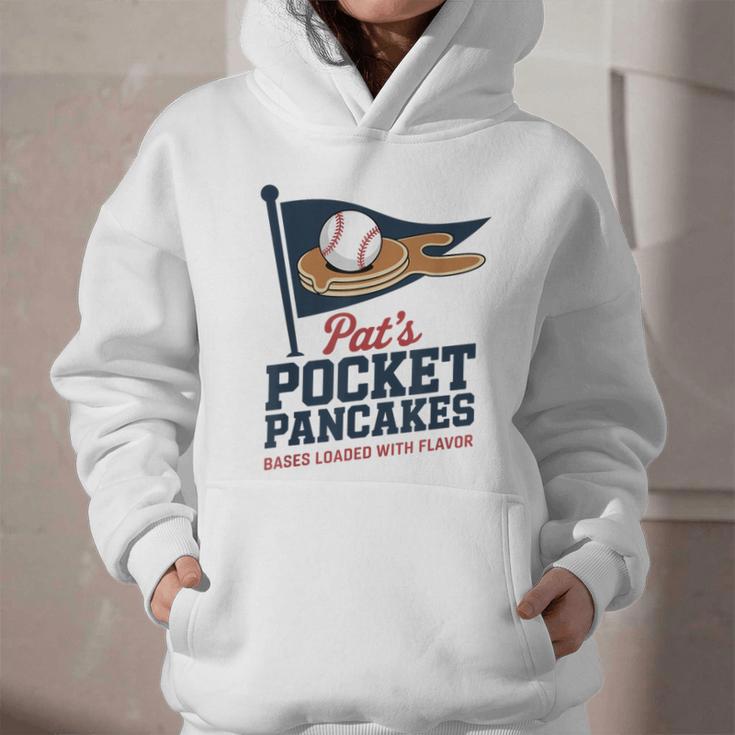 Pat's Pocket Pancakes Flag Baseball On Pancake Graphic Youth Hoodie