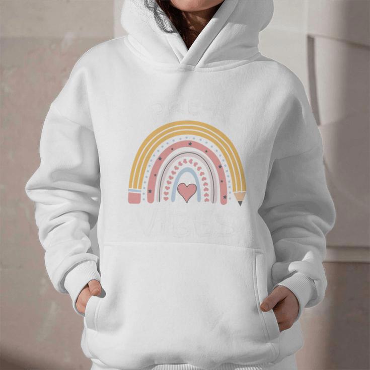 Pre-K Vibes Pencil Rainbow Back To School Boys Girls Kids Premium Tri-Blend Graphic Youth Hoodie