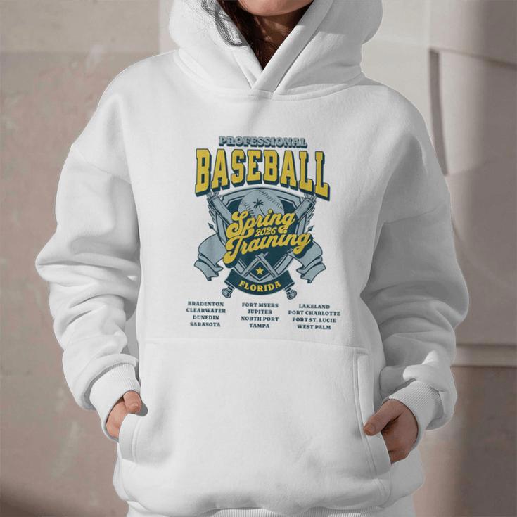 Professional Baseball Spring Training 2026 Florida Cities Graphic Youth Hoodie