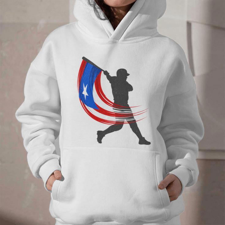 Puerto Rico Baseball Flag Player Boricua Heritage Sports Graphic Youth Hoodie Puerto Rico Baseball Flag Player Boricua Heritage Sports Graphic Youth Hoodie