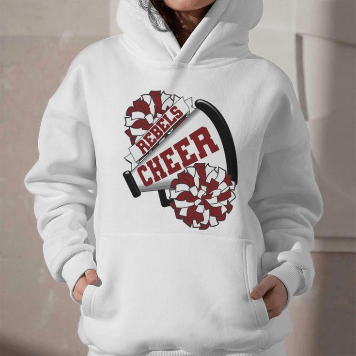 Rebels Cheer Back To School Cheerleading Spirit M Performance Graphic Youth Hoodie