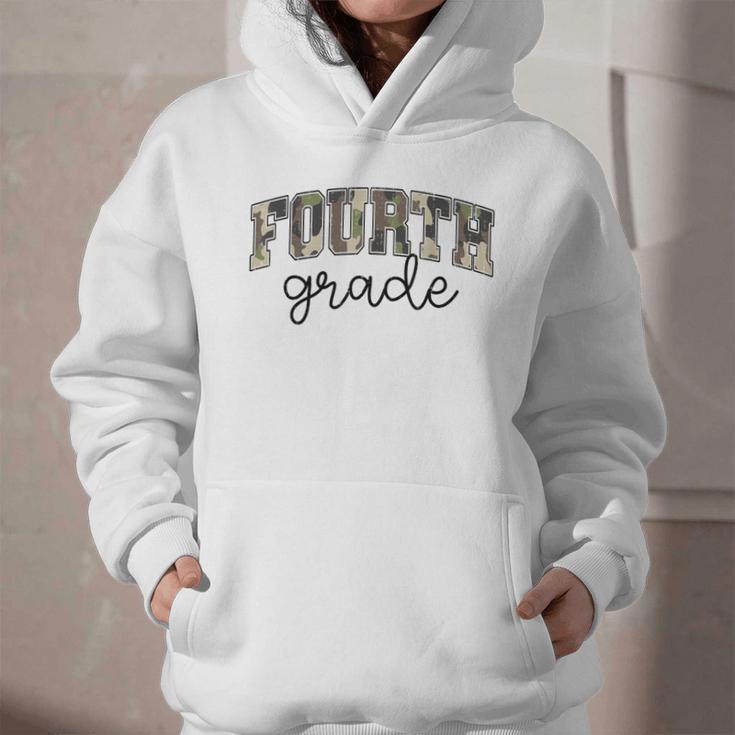 Retro Fourth Grade Camo Back To School Girls Boys 4th Grade Graphic Youth Hoodie Retro Fourth Grade Camo Back To School Girls Boys 4th Grade Graphic Youth Hoodie