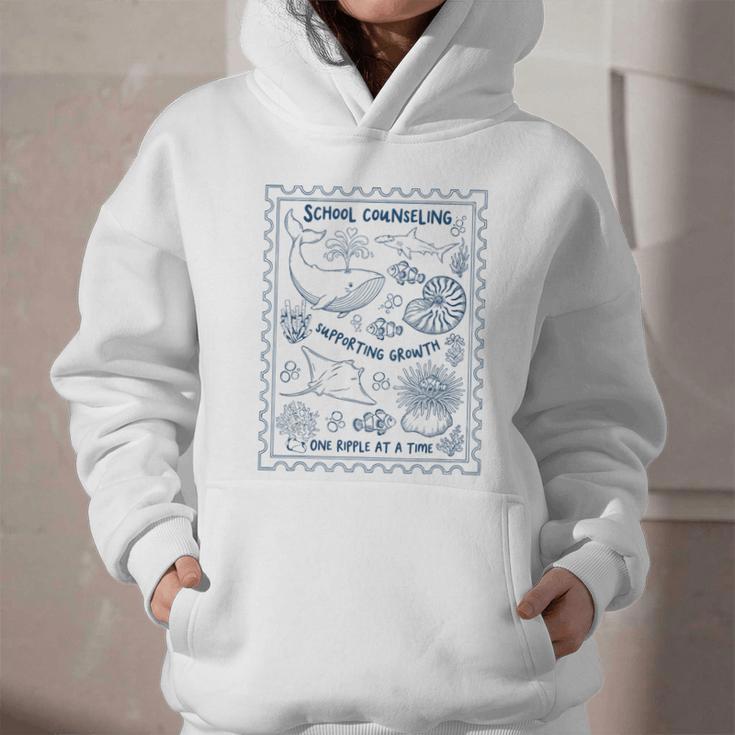 School Counselor Ocean Guidance Counselor Back To School Graphic Youth Hoodie