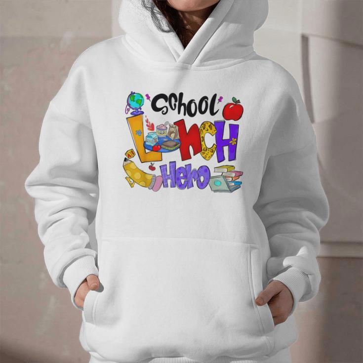 School Lunch Hero Cafeteria Squad Workers Back To School Graphic Youth Hoodie