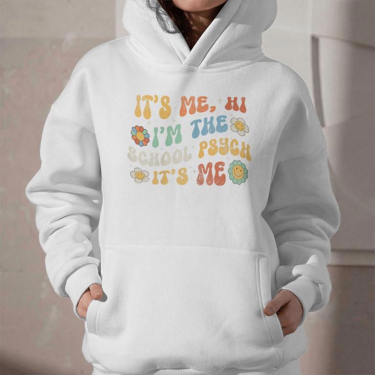 School Psych Psychologist Back To School Groovy Vintage Graphic Youth Hoodie