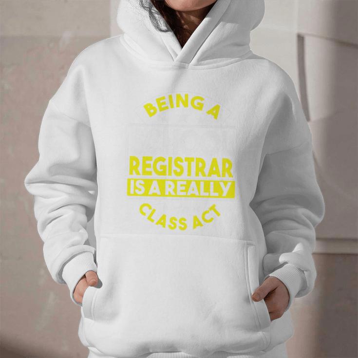 School Registry Student Enrollment Back To School Registrar Premium Graphic Youth Hoodie