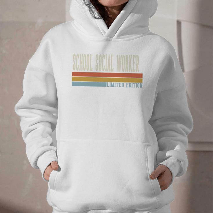 School Social Worker Week Retro Vintage Back To School Day Premium Tri-Blend Graphic Youth Hoodie School Social Worker Week Retro Vintage Back To School Day Premium Tri-Blend Graphic Youth Hoodie