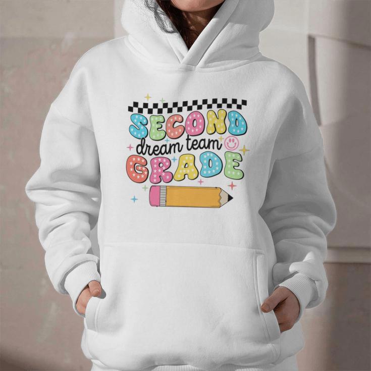 Second Grade Dream Team Back To School First Day Of School Performance Graphic Youth Hoodie Second Grade Dream Team Back To School First Day Of School Performance Graphic Youth Hoodie