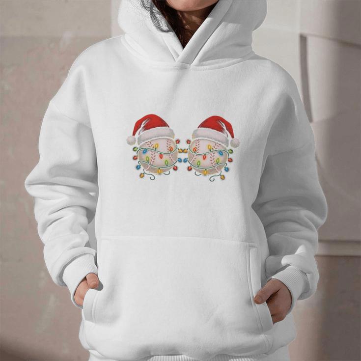 Stop Staring At My Balls Comedy Christmas Baseball Graphic Youth Hoodie
