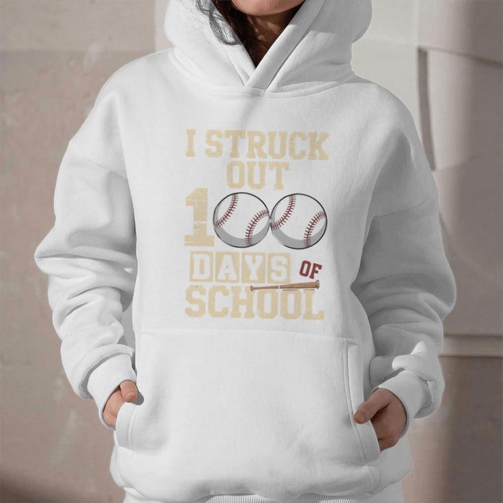 I Struck Out 100 Days Of School Baseball Fan Students Batter Premium Tri-Blend Graphic Youth Hoodie I Struck Out 100 Days Of School Baseball Fan Students Batter Premium Tri-Blend Graphic Youth Hoodie