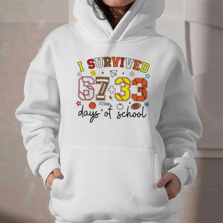 I Survived 6733 Days Baseball Football Softball 100 Days Graphic Youth Hoodie I Survived 6733 Days Baseball Football Softball 100 Days Graphic Youth Hoodie