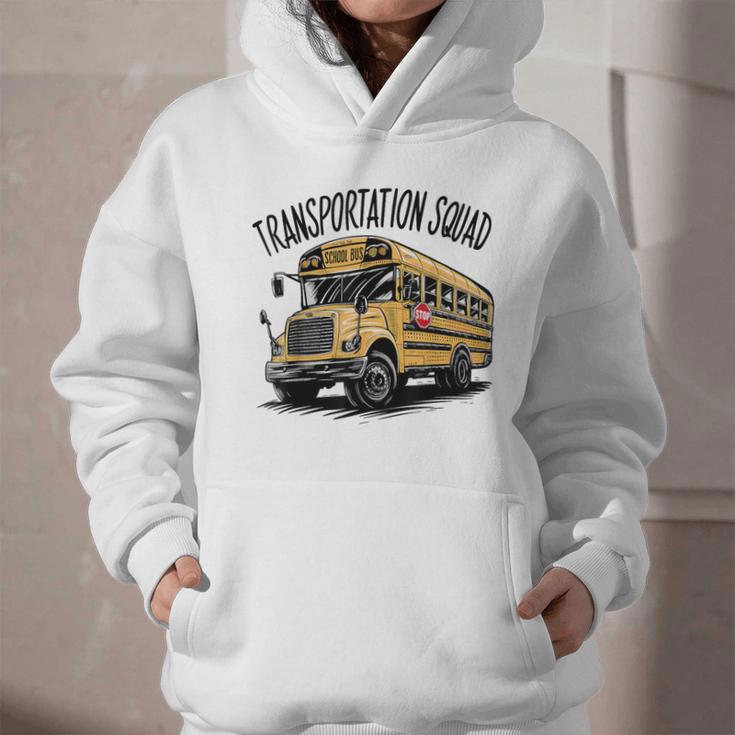 Transportation Squad Bus Drivers Back To School Graphic Youth Hoodie Transportation Squad Bus Drivers Back To School Graphic Youth Hoodie