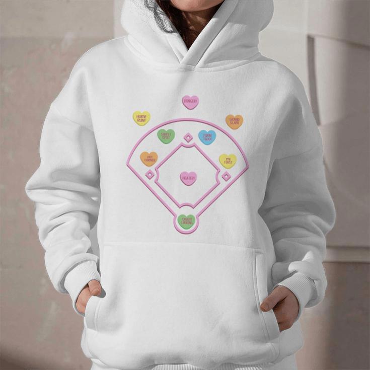 Valentine Heart Love Cute Baseball Softball Lover Sayings Graphic Youth Hoodie Valentine Heart Love Cute Baseball Softball Lover Sayings Graphic Youth Hoodie