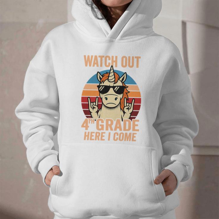 Watch Out Fourth Grade 2026 Back To School 4th Grade Boys Premium Tri-Blend Graphic Youth Hoodie Watch Out Fourth Grade 2026 Back To School 4th Grade Boys Premium Tri-Blend Graphic Youth Hoodie