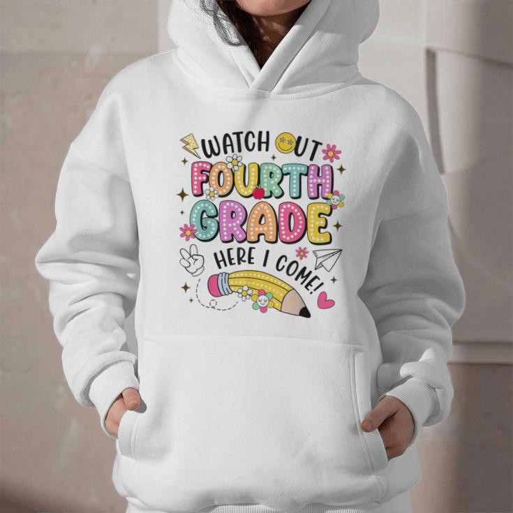 Watch Out Fourth Grade Here I Come Shirt Kids Back To School Graphic Youth Hoodie Watch Out Fourth Grade Here I Come Shirt Kids Back To School Graphic Youth Hoodie