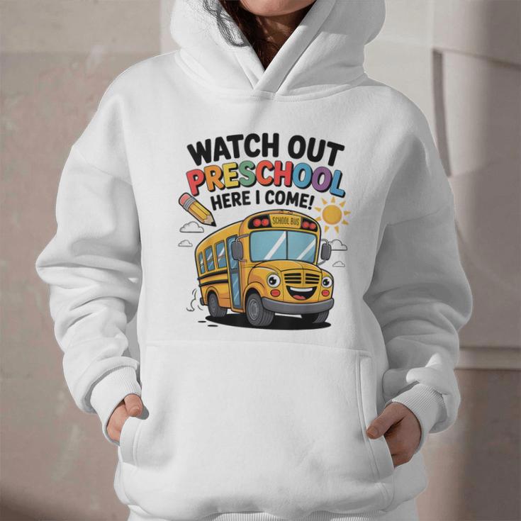 Watch Out Preschool Here I Come Preschool Back To School Graphic Youth Hoodie Watch Out Preschool Here I Come Preschool Back To School Graphic Youth Hoodie