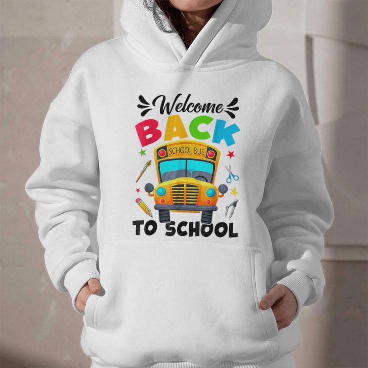 Welcome Back To School Outfit School Bus Driver Graphic Youth Hoodie Welcome Back To School Outfit School Bus Driver Graphic Youth Hoodie