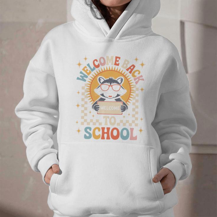 Welcome Back To School Raccoon First Day Of School Checkered Premium Tri-Blend Graphic Youth Hoodie Welcome Back To School Raccoon First Day Of School Checkered Premium Tri-Blend Graphic Youth Hoodie