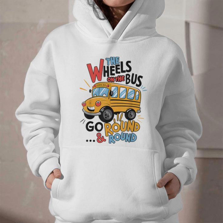 The Wheels On The Bus Toddler Kids Back To School Graphic Youth Hoodie The Wheels On The Bus Toddler Kids Back To School Graphic Youth Hoodie