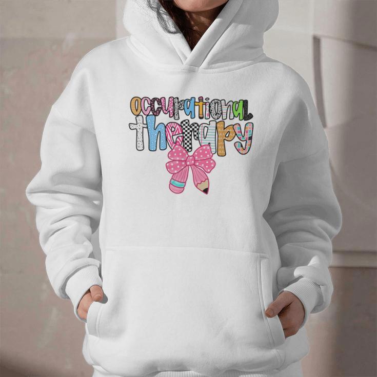 Women Occupational Therapy OT Pencil Bow Back To School COTA Graphic Youth Hoodie Women Occupational Therapy OT Pencil Bow Back To School COTA Graphic Youth Hoodie