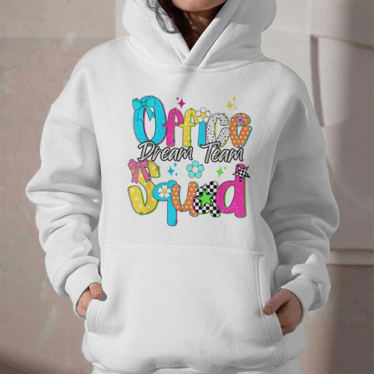Women Office Squad Dream Team Back To School Front Office Graphic Youth Hoodie Women Office Squad Dream Team Back To School Front Office Graphic Youth Hoodie